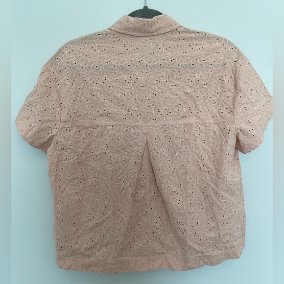 Madewell Eyelet Lace Beachside Shirt in Dream-On Daisies Size Small - Picture 2 of 5